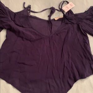 Black crop dress top